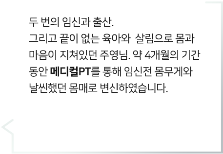 임신전 몸무게와 날씬했던 몸매로 변신